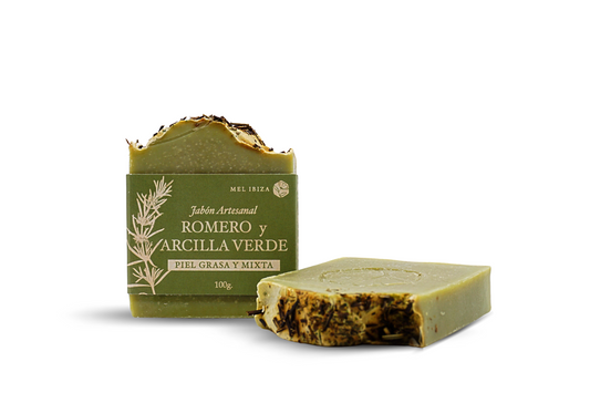 JABÓN DE ROMERO Y ARCILLA VERDE